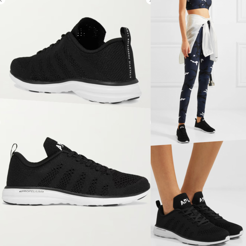 APL TechLoom Pro Mesh Sneakers Black White 5.5 MINT